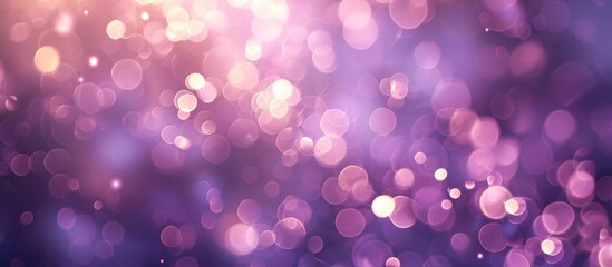 Dreamy Light Purple Bokeh Abstract Background: A Display of Delicate Light, Purple Hues, and Mesmerizing Bokeh in an Abstract Background