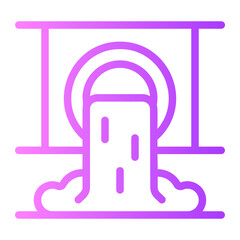 waste gradient icon