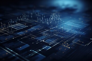 a technical diagram on an abstract background