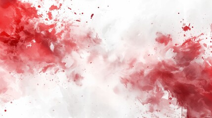 Fototapeta premium Background, watercolor red and white, streaks.