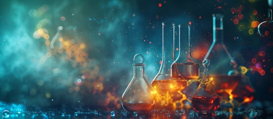 Chemistry Formul on Vivid Background: Exploring the Dynamic Chemistry Formul Background for an Immersive Experience