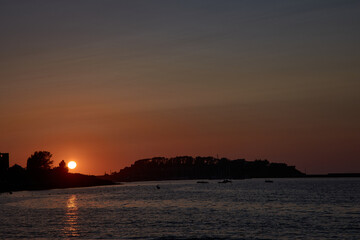 Sunset on Ladeira de Sabaris Beach in Baiona © Uvamenfoto