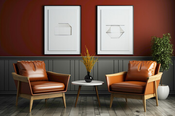 Visualize the potential for creativity in the empty frame, offering a clean canvas for your personalized design.