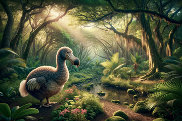 Asingle dodo in the jungle