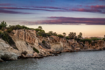 Sea and rocks landscape shot - Greece