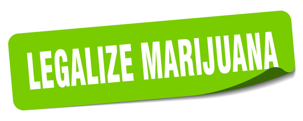 legalize marijuana sticker. legalize marijuana label