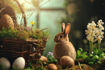 Interactive easter-themed escape room concept with puzzles and challenges based on spring folklore and traditions