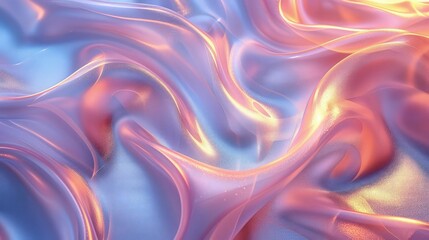 Obraz premium Transparent very smooth stretched plastic background, slight iridescent shimmer effect.