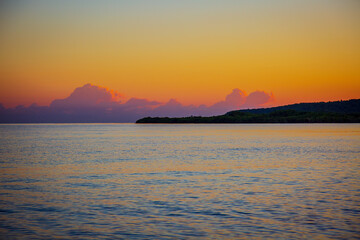 sunrise over the ocean