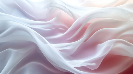Obraz premium Abstract Wavy Texture in pastel and white Tones