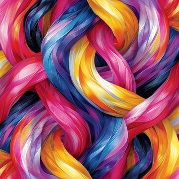 Colorful Twisted Strands Design © Raad