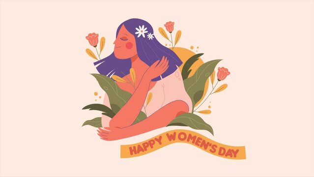 happy women's day march 8th animation 4k