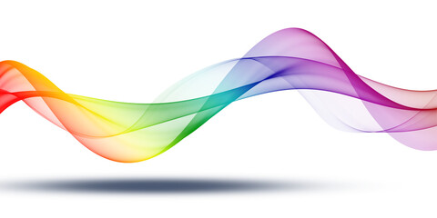 Abstract background of bright colorful wavy lines