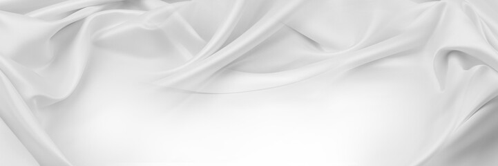 White silk fabric