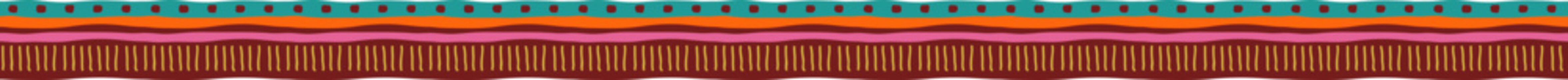 Decorative border with tribal pattern