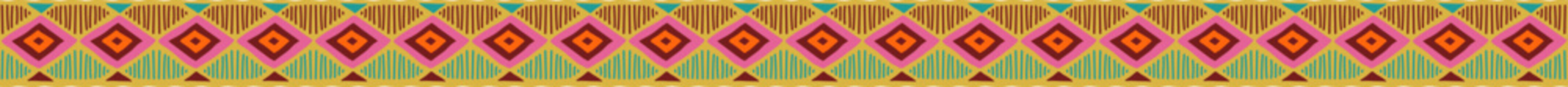 Decorative border with tribal pattern