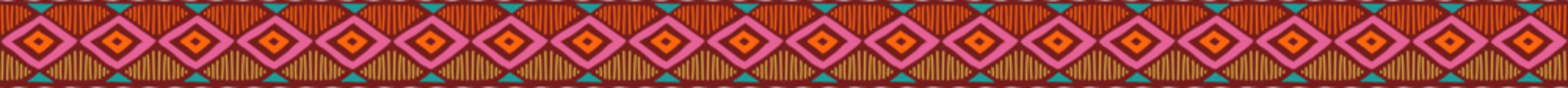 Decorative border with tribal pattern