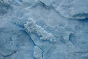 Glacier tongue in Argentina. Famous glacier Perito Moreno in Patagonia. Traveling around South...