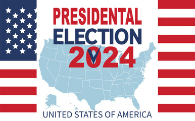 Presidential Elections Event Banner, background, card, poster design