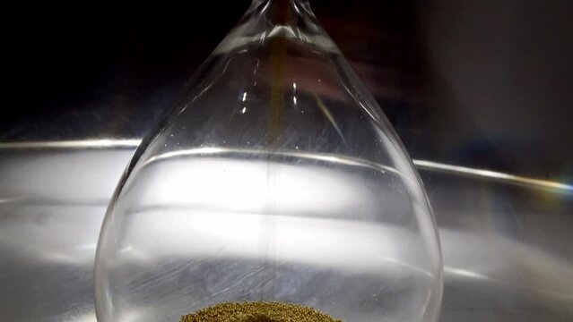 Concept of space-time. Hourglass. Passage of time. (1)
