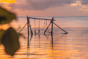 Guam Swing During a golden hour sunset