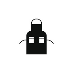 kitchen apron vector type icon