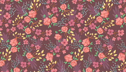 Motif fleurs de printemps