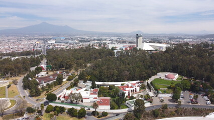 DRONE FLIGHT IN THE FORTS OF LORETO AND GUADALUPE IN PUEBLA MEXICO