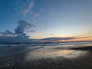 sunset on the beach