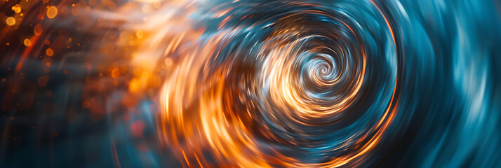 Dynamic spirals of light drawing viewers into a mesmerizing vortex of color and movement - obrazy, fototapety, plakaty