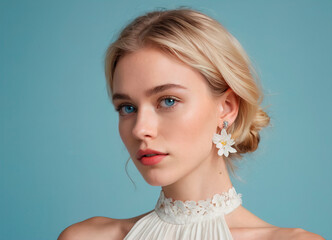 Ethereal Beauty: Model's Radiant Portrait