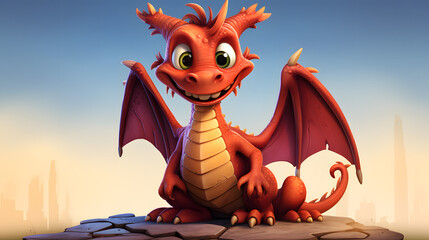 cartoon dragon, small cartoon dragon, cute  dragon fantasy characer, fantasy dragon cute drawn dragon