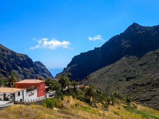 The beautiful Masca the mountain municipality in the north of Tenerife, Canary Islands