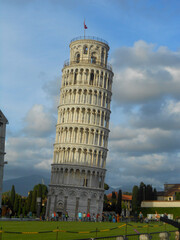 Tower of Pisa at Sun Set