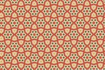 floral kaleidoscope mandala seamless pattern background