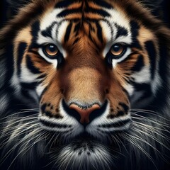Tiger Portrait in Detail