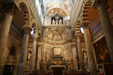 Fototapeta na wymiar Torre de Pisa, Catedral de Santa María Asunta, Pisa, Italia