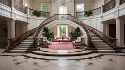 Grand Foyer with Sweeping Staircase