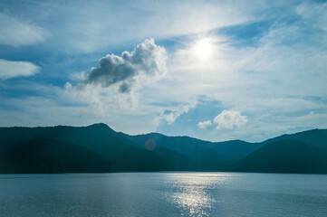 Lac Ashi à Hakone, Kanagawa, Japon