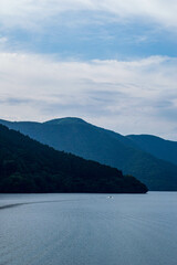 bateau sur le lac Ashi à Hakone, Kanagawa, Japon