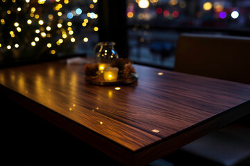 bar table by bokeh shadow of light shining on table top