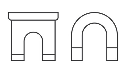 Arch outline icon