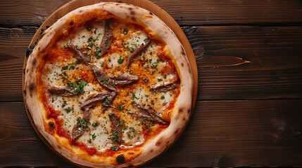 Anchovy Pizza Traditional Italian Flavors