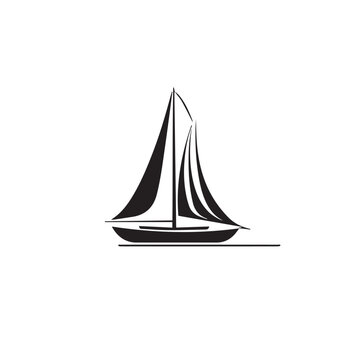 recommend clip art: Catamaran in cartoon, doodle style. Image for t shirt. Isolated 2d vector illustration in logo, icon, sketch style, Eps 10. AI Generative