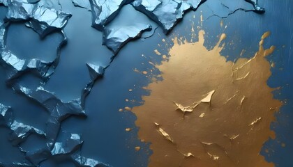 Blue Metallic Wallpaper