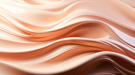 Indulge in the luxurious and delicate creamy texture of makeup base, creating an abstract background. A captivating image for beauty and cosmetic concepts.