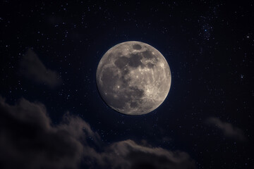 Obraz na płótnie Canvas moon in the night.AI generated
