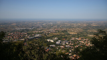 Fototapeta na wymiar Vista desde San Marino