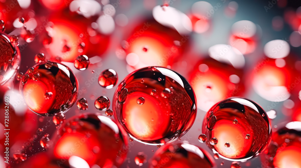 Aufkleber immerse in the intensity of a red drops abstract background. a captivating and vibrant image perfect