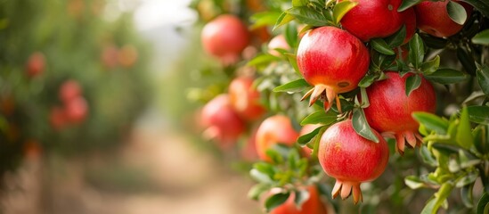 Discover the Beautiful Quality of Pomegranate Groves: An Abundance of Beautifully Grown, High-Quality Pomegranate Fruits Await in These Stunning Groves